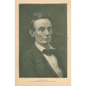    1885 Print Abraham Lincoln Without A Beard 