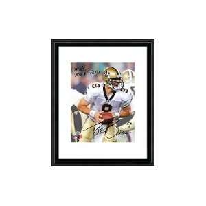  Brees Personalized Autographed Player Picture Sports 