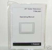 Polaroid TTM 2401 24 TV Owner/User Manual FAST$3 SHIP  