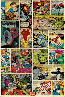 COMIC BOOK POSTER ~ MARVEL CLASSIC PANELS X Men Thor  