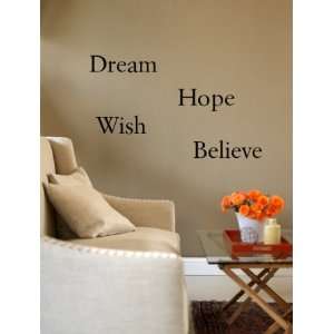 Dream, Believe, Hope, Wish , 18x24 