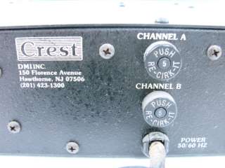 Vtg Crest 2500S Professional Power Amplifier Home Stereo Music 2 