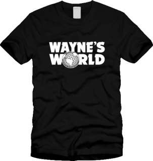 WAYNES WORLD T SHIRT logo SNL saturday night live 90s  