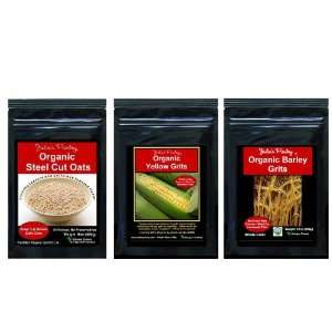 Whole Grain Sample Pack (Corn, Barley, Oats) 3   1lb Pkgs  