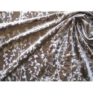  56 Wide Winter Snow   Burnout Velvet Fabric By the Yard 
