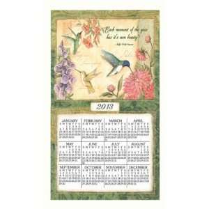    Linen Calendar Towel 2013 (Wings & Blossoms)
