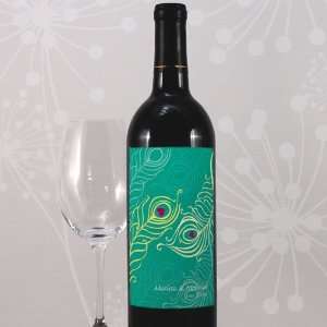  Perfect Peacock Wine Label Toys & Games