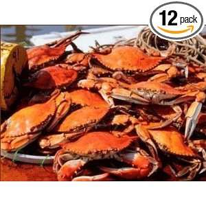 Maryland Blue Crabs 1/2 Bushel (3 Dozen) 5.5 to 6.5 inches Medium and 