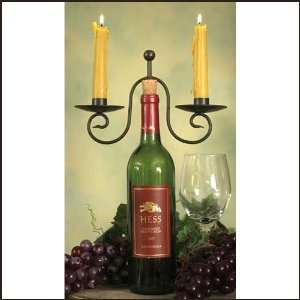  Two Candle Wine Bottle Candle Holder