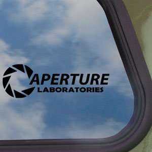  APERTURE SCIENCE LABORATORIES Black Decal Window Sticker 