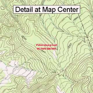  USGS Topographic Quadrangle Map   Petersburg East, West 