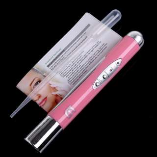 Portable Electric Eye Wrinkle Remover Eraser Pen Pink H4562