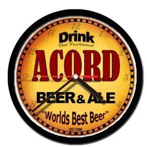  ACORD beer and ale wall clock 