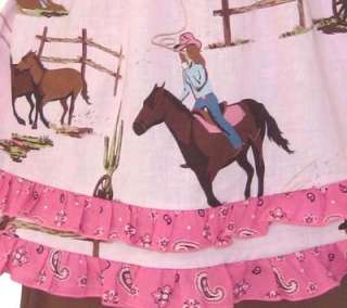 AnnLoren Girls Cowgirl & Horses Dress & Pant Clothing  