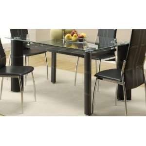  Wilner Dining Table w/ Glass Top By Homelegance Furniture 