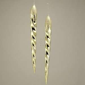  PLASTIC GOLD ICICLES 2PC.