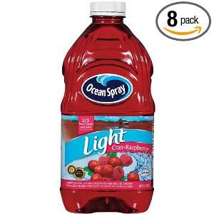Ocean Spray Light Cranberry Rasberry Juice Drink, 64 Ounce Bottles 