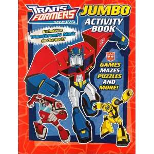  Transformers Jumbo Activit Book ~ Red (96 Pages) Toys 