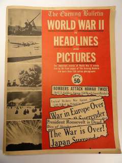   Bulletin World War 2 Headlines & Pictures, World War ii Newspapers