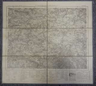   map scarce original pre world war two vintage map of germany used