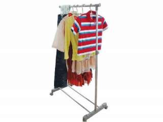 Rolling Clothing Rack Garment Rack Adjustable Height Adjustable 