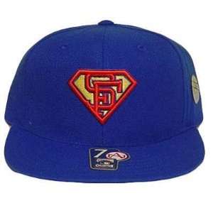   FRANCISCO GIANTS FLAT FITTED 7 1/4 SUPERMAN HAT CAP