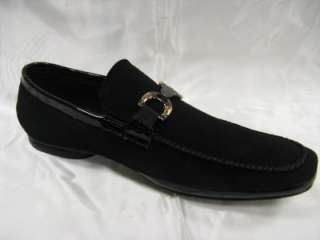 Fiesso New Black Suede Slip on Shoes FI 3002  