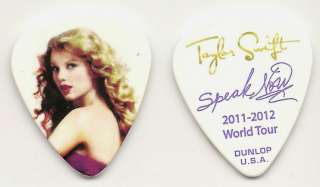 Taylor Swift Guitar Pick Speak Now World Tour 2011  
