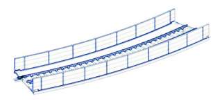 Walls for Wide Track C354 Inner C317 Outer   Tomix 3083  