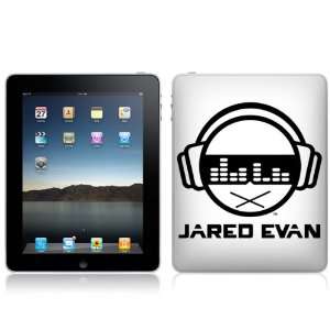   Skins MS JEVN20051 iPad  Wi Fi Wi Fi + 3G  Jared Evan  Logo White Skin
