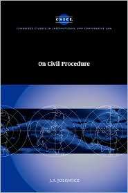 On Civil Procedure, (0521584191), J. A. Jolowicz, Textbooks   Barnes 