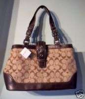 NWT COACH Hampton Signature Large carryall Handbag $328  