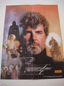   Lucas 14 X 17 Star Wars Poster with Signed Letter from Lucasfilm Ltd