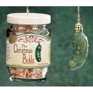  1.5 Christmas Pickle Ornament in Glass Jar (Roman 8257 3 