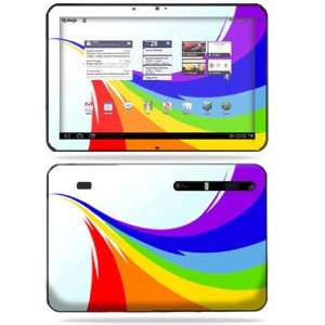   Skin Decal Cover for Motorola Xoom Tablet Rainbow Flood Electronics