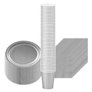  Shimmering Silver (Silver) Paper Supplies Pack Including 