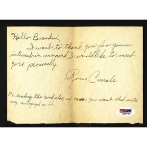  Rocco Canale Signed Vintage Letter PSA COA Eagles Auto 