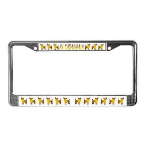  Ay Chihuahua Pets License Plate Frame by  