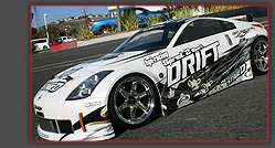 The striking Nissan 350Z Greddy bodyshell, #17218