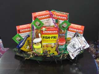 Louisiana Products Gift Basket in Wood Pirogue Boat  