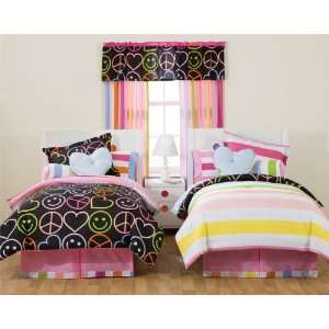  Little Miss Matched Peace Love Twin Bed Ensemble