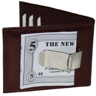   End Leather Bifold Money Clip Mens Wallet #362 803698921257  