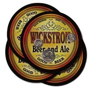  WICKSTROM Family Name Beer & Ale Coasters 