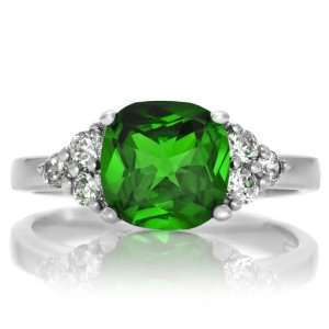  Millies Simulated Emerald Ring Emitations Jewelry
