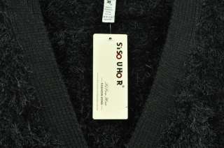   Cardigan Sweater Plush Fleece Jacket Ladies Coat Outerwear 3940