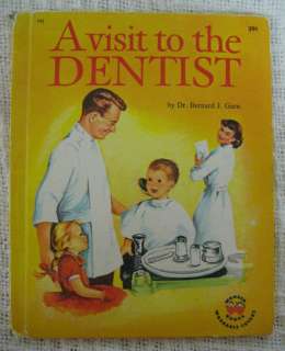 Vintage 1959 Wonder Book A VISIT TO THE DENTIST Dr. Bernard Garn 