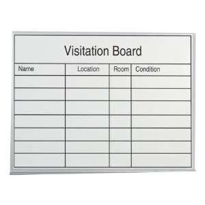  United Visual Products Visitation Board   Magnetic (4 W x 