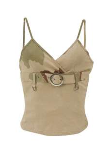 Womens DESERT CAMO TANK TOP Clothes Shirt Camouflage Hunting Clothing 