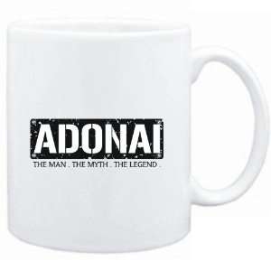  Mug White  Adonai  THE MAN   THE MYTH   THE LEGEND 