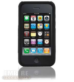 New 3pc Black Hard Case Cover for iPhone 3G 3GS  